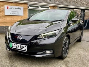 NISSAN LEAF 2023 39kWh Tekna Hatchback 5dr Electric Auto (150 ps) BLACK - Picture 1 of 24