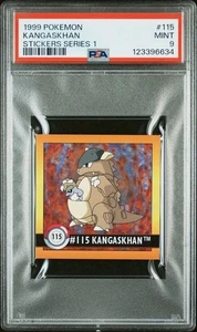 1999 Pokemon Series 1 Stickers Kangaskhan PSA 9 MINT Vintage #115 - Picture 1 of 2
