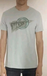 Lucky Brand Men's Graphic Tee Cotton Blend Shirt Soft Green Blue Arrow Small  - Picture 1 of 10