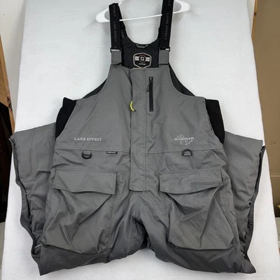 Striker Lake Effect Bibs Mens 3XL Insulated Waterproof SureFloat Ice Fishing - Image 1 of 4
