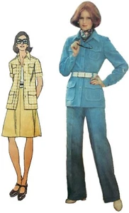 ©1973 Simplicity Sewing Pattern Misses Size 14 Shirt-Jacket Skirt Pants No. 5588 - Picture 1 of 4