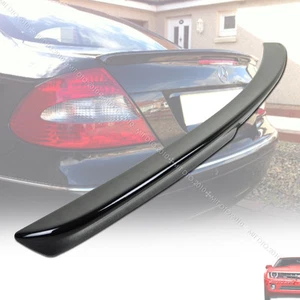 04-08 Fit For Mercedes W209 CLK-Class A Style Trunk Spoiler Wing Paint 197 Black - Foto 1 di 1