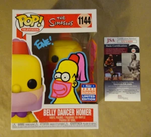 Tone Rodriguez Signed & Sketched Belly Dancer Homer Simpsons Funko Pop JSA COA - Picture 1 of 12