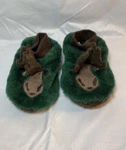 Zapatillas L. L. Bean Patas de Animales Alce Niño Pequeño Talla 9-10 Verde Marrón y Difuso - Imagen 1 de 3