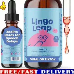 Lingo Leap Children's Drops - Zeolite Detox for Speech Delays Therapy - 1 oz - Picture 1 of 8