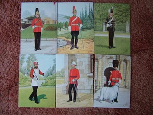 6 Card Set No 4 Military Postcards REGIMENTS OF: DU CANADA. Mint condition. - Foto 1 di 1