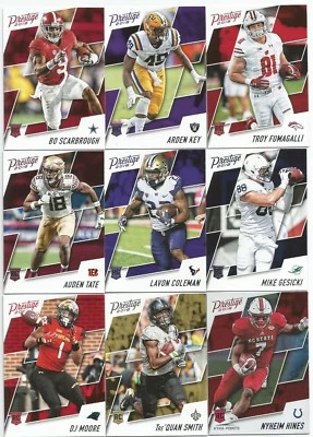 2018 PRESTIGE FOOTBALL ROOKIE CARDS U PICK COMPLETE YOUR SET - Image 1 of 2