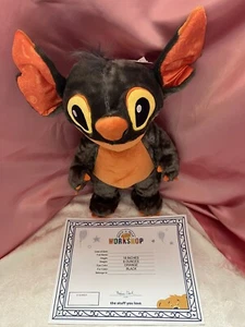 BUILD A BEAR EXCLUSIVE DISNEY 2024 SPOOKY HALLOWEEN STITCH  BNWT STUFFED - Picture 1 of 9