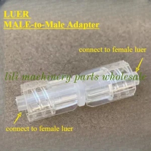 Adaptador de bloqueo Luer macho a macho doble conector acoplamiento de unión - Imagen 1 de 2