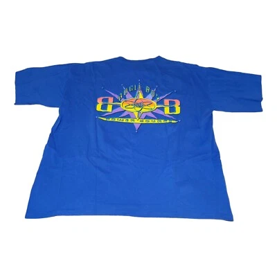 Camiseta De Colección Años 90 Bugle Boy Power Source Gráfico Atómico Para Hombre XL Azul EE. UU. Foto 1 de 4
