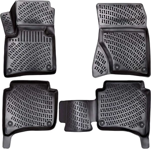 Car Floor Mats Liners For Porsche Cayenne 2011-2018 All Season Heavy Duty Rugs - Picture 1 of 12