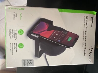 Soporte de carga inalámbrico Belkin Studio 10W para Apple y Samsung - negro Foto 1 de 2