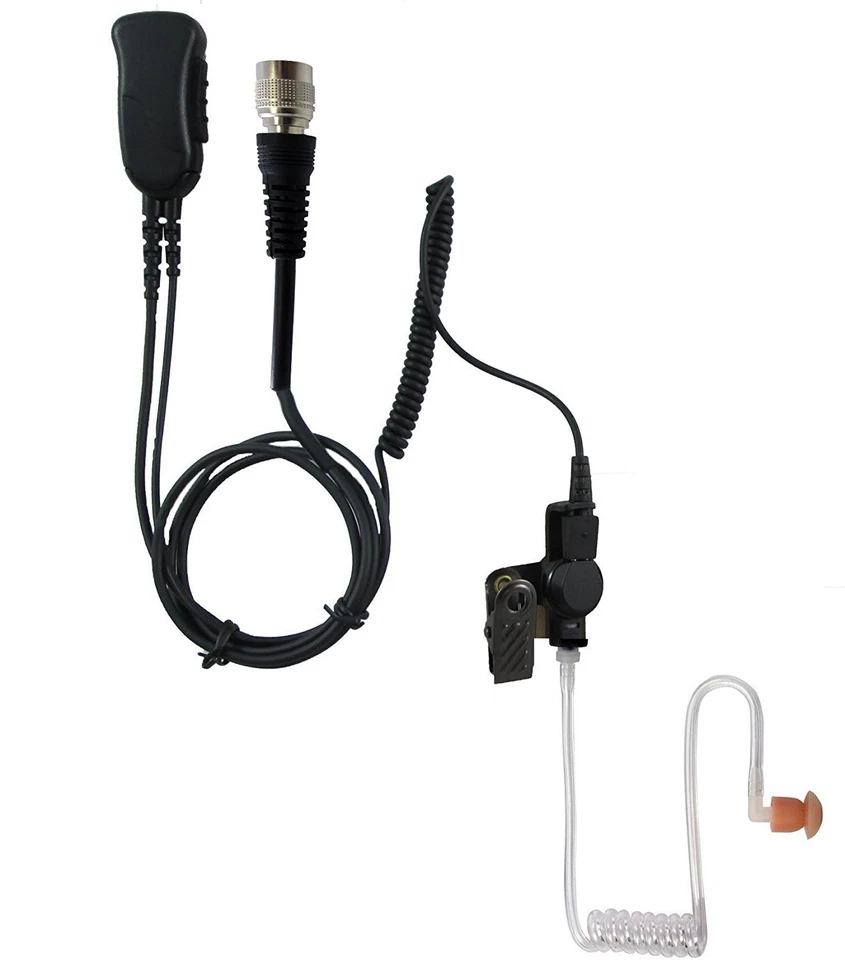 Pryme SPM-1305 Quick Disconnect Police Headset W/PTT button for Motorola Icom - Image 1 of 1