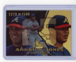 1999 Flair Showcase ROW 1 SHOWPIECE #44 Andruw Jones RAREST BASE CARD /1500