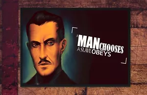 Andrew Ryan Fanart Poster - Bioshock Infinite - "A MAN CHOSES, A SLAVE OBEYS" - Bild 1 von 7