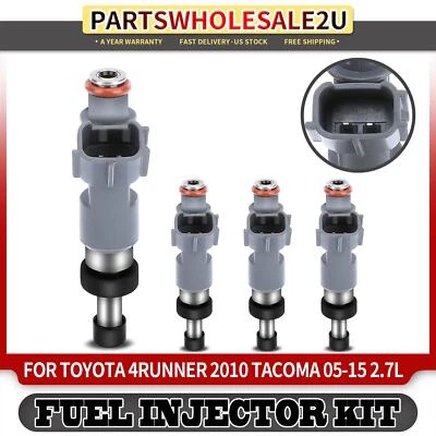 4pcs Fuel Injector for Toyota 4Runner 2010 Tacoma 2005-2015 2.7L GAS 2320909045 - Image 1 of 4