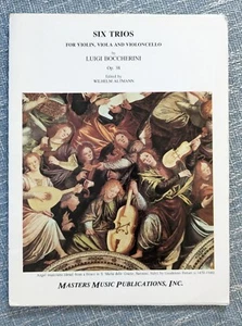 Six Trios For Violin, Viola & Cello by Luigi Boccherini (Masters Music Pub - Picture 1 of 3