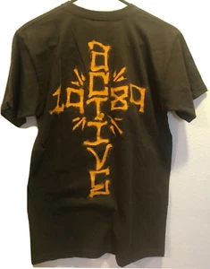 Vintage Men’s Active Skate Co. 1989 Brown Skateboard T-shirt Size Small - Picture 1 of 4