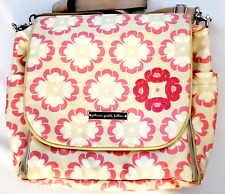 Gorgeous Petunia Pickle Bottom Pink Floral Print Diaper Bag Backpack EUC LQQK!