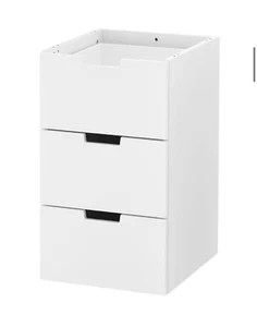 IKEA Nordli modular 3 drawer white chest 15 3/4” W x 18 1/2” D x 26 3/4” H - Picture 1 of 4