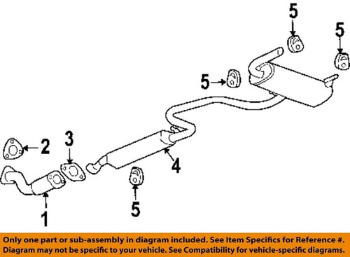 GM OEM-Exhaust System-Catalytic Converter & Pipe 15947649 | eBay
