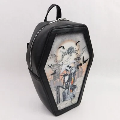 Mini Mochila Pesadilla Antes de Navidad Ataúd Esmalte Pin Coleccionista Cero Foto 1 de 4