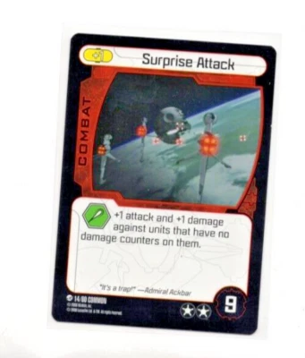 2008 WhizKids Star Wars Pocketmodel TCG Scum & Villainy   #14 - Surprise Attack - Image 1 of 2