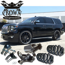 Crown Suspension 2015-2020 Tahoe Yukon 2/4 Lowering Kit Spindles Coils Springs