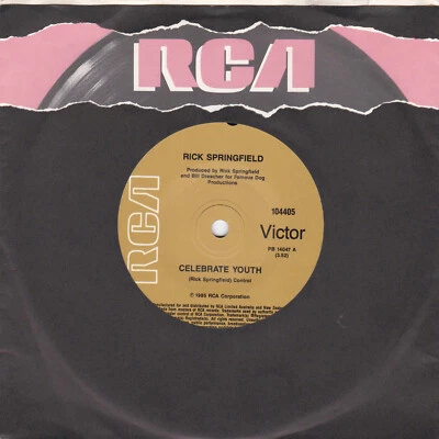 Rick Springfield – Celebrate Youth  - 7" single - Image 1 of 2