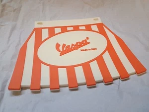Vespa Mudflap Orange White Mud Flap PX Rally GS SS Pk Super Sprint VBB Special - Picture 1 of 6