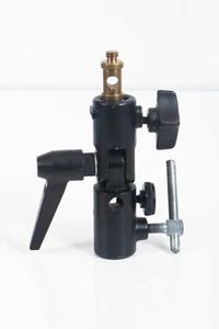 Manfrotto 026 Swivel Lite-Tite Umbrella Adapter with Stud Flash Bracket (#3004) - Picture 1 of 7