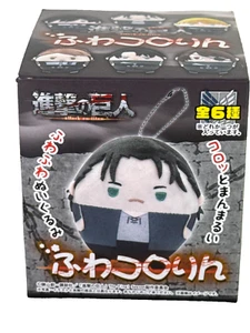 Levi Fuwakororin Plush 9cm Attack on Titan Mystery Box Japan Anime Keychain 2732 - Picture 1 of 6