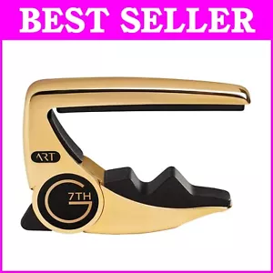 Versatile 18kt Gold Plate Guitar Capo - Perfect for Electric & Acoustic Models - Picture 1 of 9