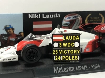 Pitboard 1:43/1:18 (Pizarra F1) / Niki Lauda (McLaren) / WDC - Imagen 1 de 4