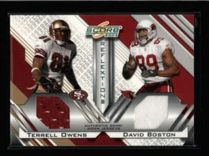 OWENS / BOSTON 2003 SCORE REFLEXTIONS DUAL GAME USED WORN JERSEY #177/250 AN2776 - Picture 1 of 1