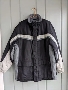 Abrigo Chaqueta Northern Exposure Para Hombre Grande L Negro Bolsillos Cremallera Completa Aislado - Imagen 1 de 8