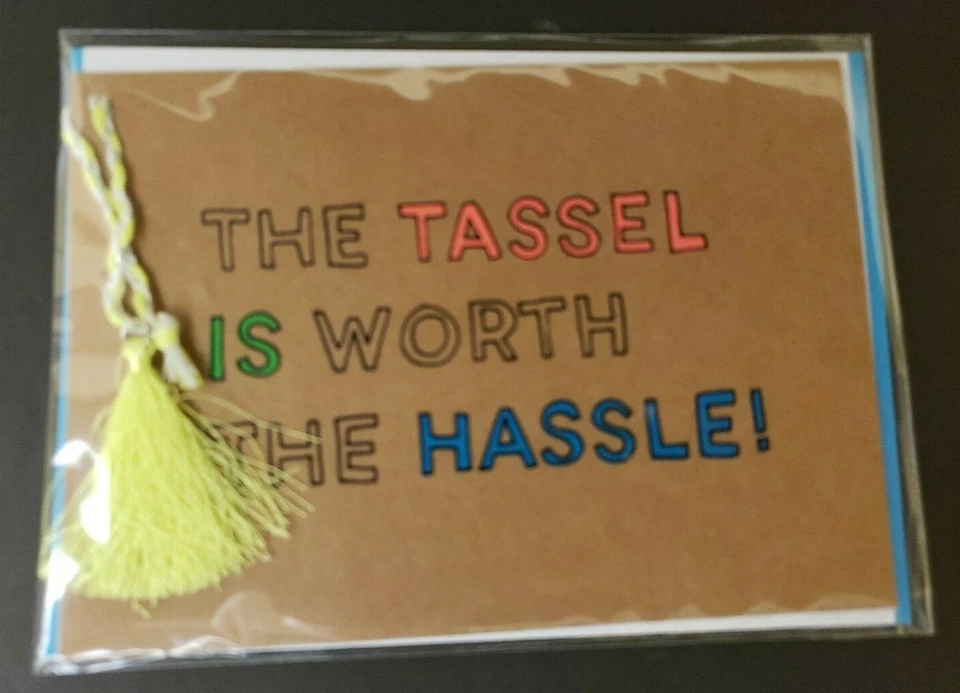 Graduation Embellished 5" x 7" Greeting Card The Tassel is Worth the Hassle - Image 1 of 2