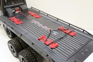 Correas de choque de rueda de cama de bajo perfil (drive-over) para remolque de plataforma plana Traxxas TRX-6 - Imagen 1 de 11