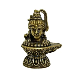 Shiva Lingam Parvati Yoni Mini Messing Idol Hindu Amulett - Bild 1 von 6