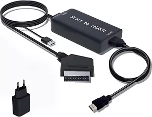 AMANKA Scart auf HDMI Kabel Konverter Adapter Scart Kabel Full HD Video Audio - Bild 1 von 7