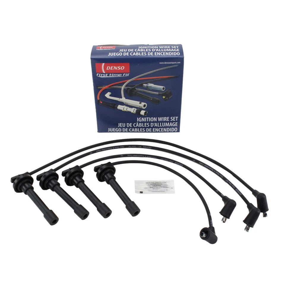 Juego de cables de encendido 7 mm 671-4176 Denso para Acura Integra Honda Civic L4 Foto 1 de 4