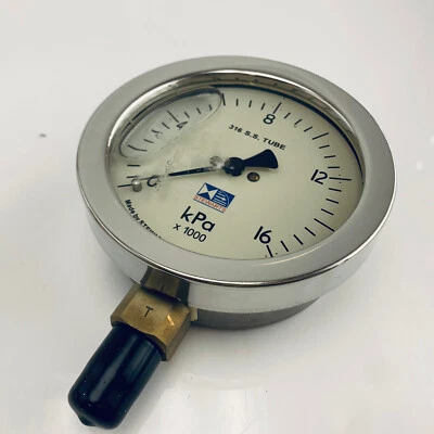 STEWART-BUCHANAN 522SBF10016000 Pressure Gauge 0-16000 kPa 100mm 3/8" BSP - Image 1 of 3
