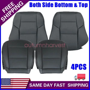 For 2005 to 2007 Mercedes Benz C230 Driver & Passenger Leather Seat Cover Black - Bild 1 von 19
