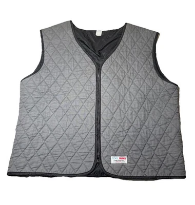 Cool Medics USA Cooling Vest - Size 2XL XXL - Quilted Design Gray EUC - Image 1 of 4