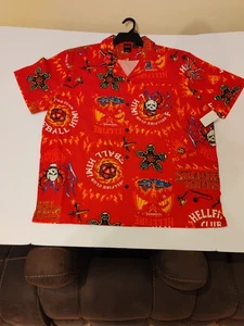 Netflix Stranger Things Hellfire Club Hemd mit Knopfleiste 2XL - Bild 1 von 12
