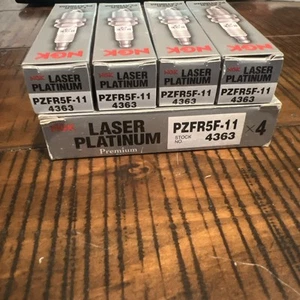 Set of 4 Genuine NGK 4363 Laser Platinum Spark Plug PZFR5F11 NEW IN BOX - Picture 1 of 4