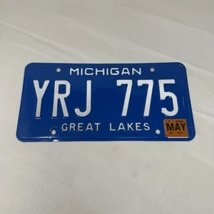 Nummernschild, Michigan 2007 Tags Passenger YRJ 775 Great Lakes - Bild 1 von 4