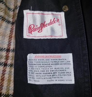 Vintage RainShedder Womens Trench Raincoat W/ Removable Tweed Plaid Lining No... - Image 1 of 4