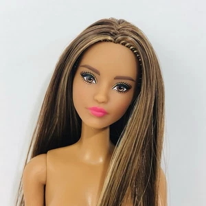 Nude Barbie Signature Looks Doll 15 Petite Made to Move Body Restyled Hair New - Picture 1 of 8