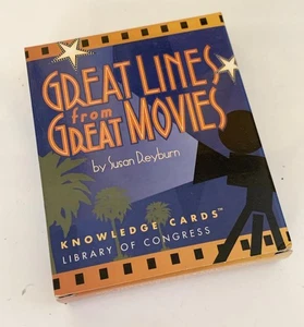 Great Lines from Great Movies di Susan Reyburn Knowledge Cards - usato pochissimo - Foto 1 di 1